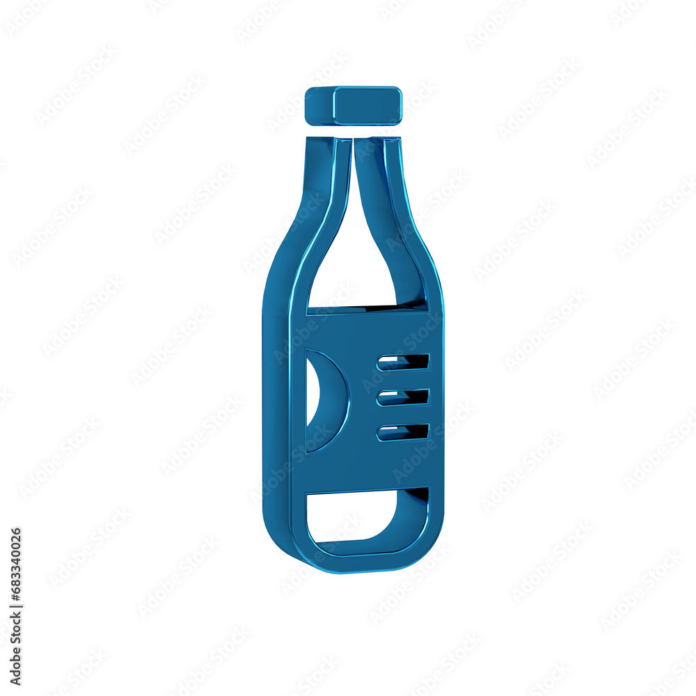 Canvas Prints blue bottle of water icon isolated on transparent background. soda aqua drink sign.