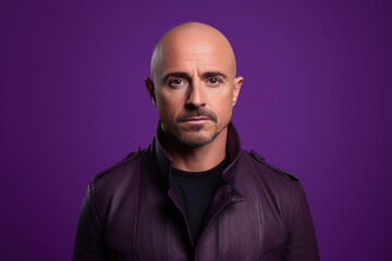 Fototapeta premium Mature Elegance: Portrait of a Confident Man