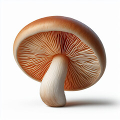 Mushroom  Fresh Vegetable Isolated on White Background