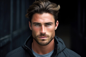 Fototapeta premium handsome young man staring