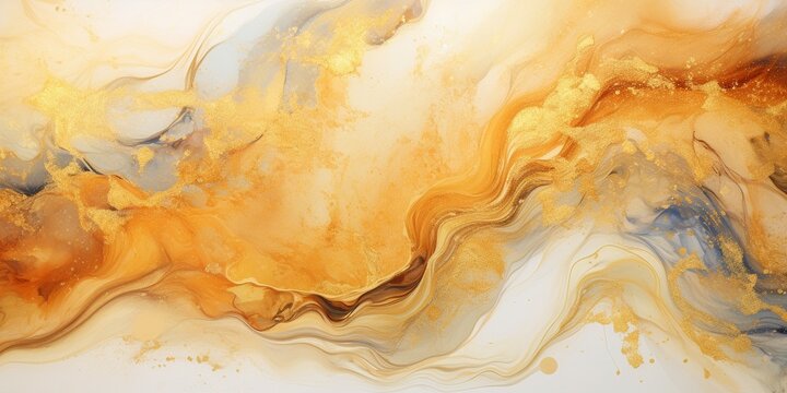 Luxury Abstract Marble Texture Background, Creative multicolored Painted waves ink Technique