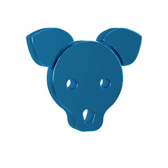 Blue Dog icon isolated on transparent background.