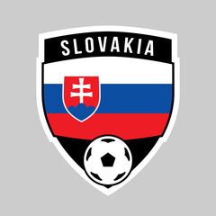Shield Football Team Badge of Slovakia