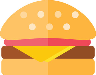 burger vector icon design