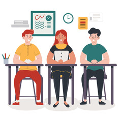 people working together