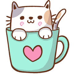 cat in cup