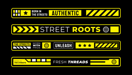 Stripes for Clothing design. Street, Urban, Slogan, Hip Hop and Y2K Style. for screen printing designs for t-shirts, hoodies, jackets and others