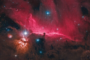 Closeup of Horsehead Nebula (IC 434)