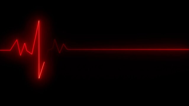  Background heartbeat line neon light heart rate display screen medical research, 