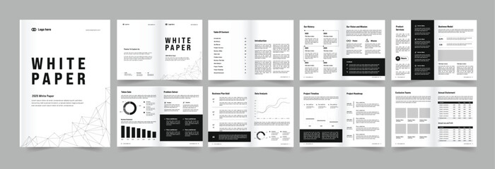 white paper or white paper layout design