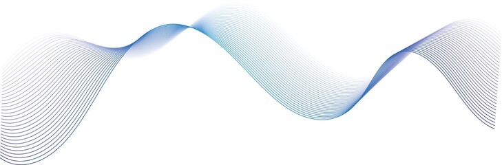abstract blue gradient waves transparent background png