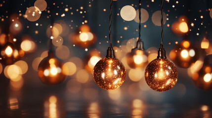 Fototapeta na wymiar christmas lights flash bright new year 2024, new year's Christmas mood, for a gift, website, postcards, slides, screens, greetings, joy, smiles, souls 16:9 [16:9]