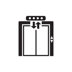 elevator logo icon design vector illustration,
