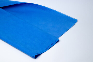 Blue double paper medical sheet
