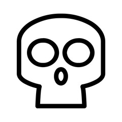 skull and crossbones Icon Illustration