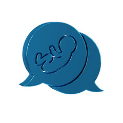 Blue Baby icon isolated on transparent background.