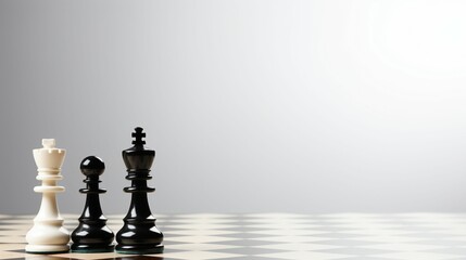 Chess piece on chess board game for strategy, idea represent challenge, leadership, business success