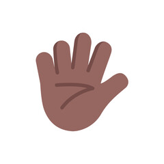 Hand with Fingers Splayed: Medium-Dark Skin Tone