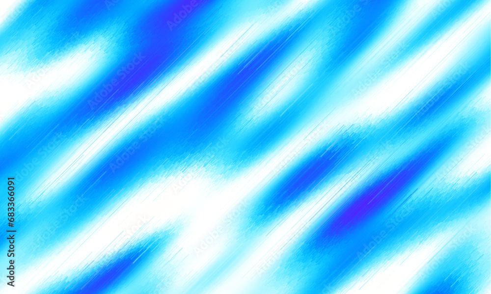 Leinwandbilder Blue background with diagonal defocused thin lines. Vector horizontal image.