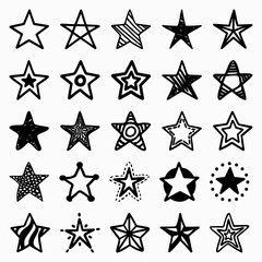 Star Doodle Vector Collection