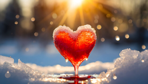 Power of love melting cold heart