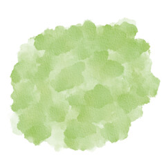 Butterfly, Green Watercolor Paint Stain Background Circle, Abstract Paper Texture Color of the year