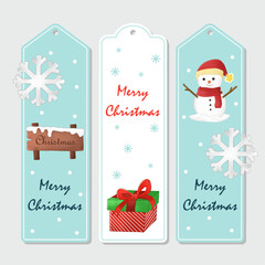 Hand drawn christmas label collection