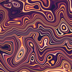 Obraz premium Contrast abstract poster design with detailed realistic optical interference effect with colors of sunset. Illusion of movement for banner, flier, invitation, cover, business card.