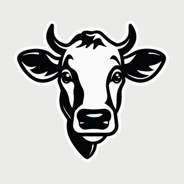 recommend clip art: Cow in cartoon, doodle style. Isolated 2d vector illustration in logo, icon style, Eps 10. AI Generative