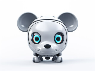Cyber Mouse. 3D design on white background