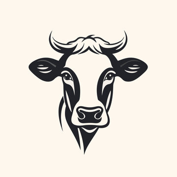 recommend clip art: Cow in cartoon, doodle style. Isolated 2d vector illustration in logo, icon style, Eps 10. AI Generative