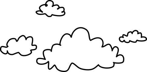 Hand drawn cloud