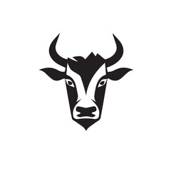 Cow in cartoon, doodle style. Isolated 2d vector illustration in logo, icon style, Eps 10. AI Generative