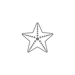 Obraz premium Starfish icon isolated on white background. Vector