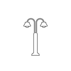 Street lamp icon in flat style. Vector
