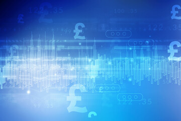 
2d illustration Pound Currency Symbol
