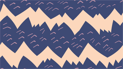 Geometric Abstract Triangle Modern Poster Template Set. Retro grunge freehand jagged lines texture. Seamless.