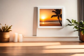 modern living room with fireplace