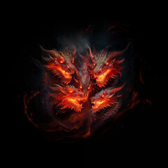 Fototapeta premium fiery flame