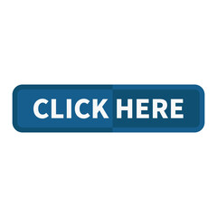 Click Here Button In Blue Rectangle Shape For Promotion Business Marketing
