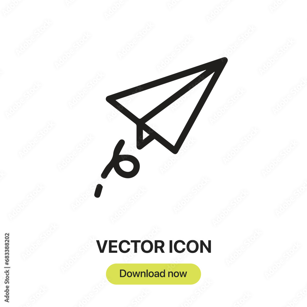 Poster origami icon vector. linear-style sign for mobile concept and web design. origami symbol illustratio