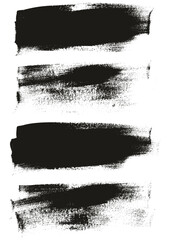 Hand Drawn Flat Calligraphy Paint Brush Regular Long Background High Detail Abstract Vector Background Set 