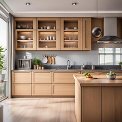 Modern kitchen interior.
