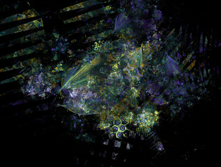 Imaginatory fractal abstract background Image