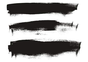 Hand Drawn Flat Calligraphy Paint Brush Regular Long Background High Detail Abstract Vector Background Set 