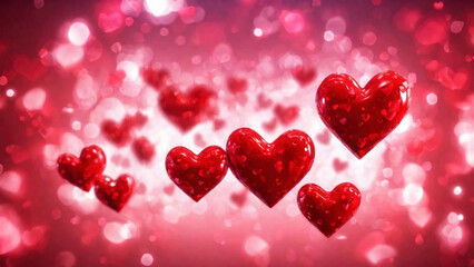Valentine's day red heart background