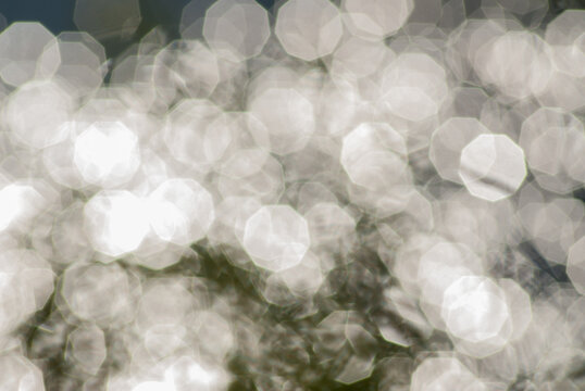 Abstract blurry light light background of the spoon.