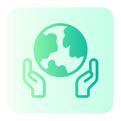 save the planet gradient icon