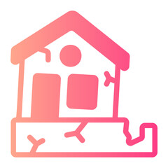 earthquake gradient icon