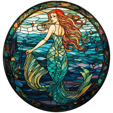 mermaid illustration on a white background